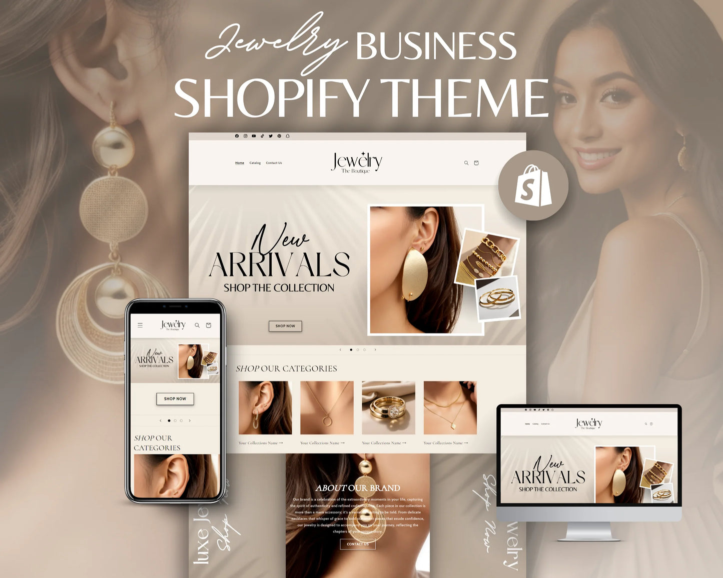Jewelry Business Website | Shopify Theme Template